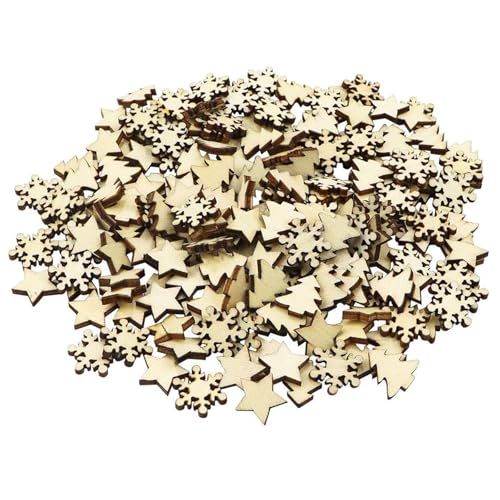 300 Stück Streudeko Weihnachten, Tischdeko Weihnachten, Weihnachtsdeko Schneeflocken Hölzern Schneeflocke Weihnachtsbaum Anhänger Holz Schneeflocke für DIY Basteln Weihnachten Tischdeko 300 Stück Streudeko Weihnachten, Tischdeko Weihnachten, Weihnachtsdeko Schneeflocken Hölzern Schneeflocke Weihnachtsbaum Anhänger Holz Schneeflocke für DIY Basteln Weihnachten Tischdeko von ARROMI