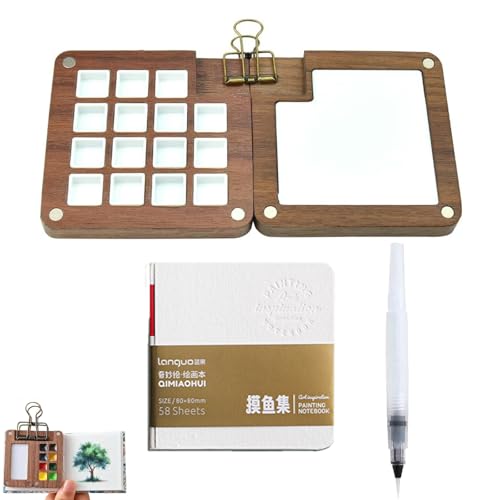 Mini Palette, Pocketartist Travel Set, Mini Aquarell Set, Tragbare Aquarell Palette, Zusammenklappbare Portable Aquarell Palette Mini Travel für Maler, Künstler, Studenten Mini Palette, Pocketartist Travel Set, Mini Aquarell Set, Tragbare Aquarell Palette, Zusammenklappbare Portable Aquarell Palette Mini Travel für Maler, Künstler, Studenten von ARROMI