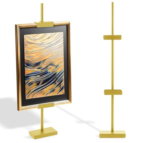 ARTASY Tisch-Bilderständer für Display, verstellbarer Staffelei-Ständer für Schilder bis zu 73,7 cm Höhe, Metall-Tischrahmen-Ständer für Banner, Bilder, Fotos, Poster, Kunstwerke, Gold, 1 Stück ARTASY Tisch-Bilderständer für Display, verstellbarer Staffelei-Ständer für Schilder bis zu 73,7 cm Höhe, Metall-Tischrahmen-Ständer für Banner, Bilder, Fotos, Poster, Kunstwerke, Gold, 1 Stück von ARTASY