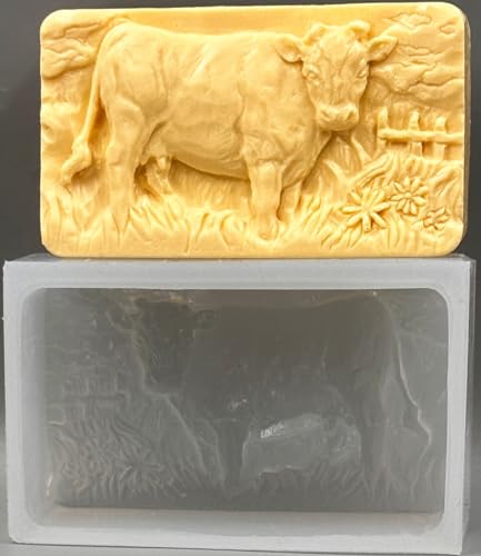 Kuh-Silikonform für Seifenherstellung, Kerzen, Harz, Ton, Gips und andere Bastelarbeiten von ARTCRAFTMOLDS