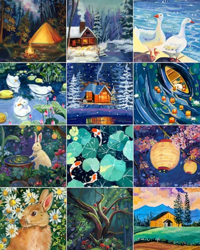 ARTDOT 12 Set 5D DIY Diamond Painting Erwachsene, Lizenziert Diamant Painting Bilder mit Zubehör für die Wanddeko zu Hause ARTDOT 12 Set 5D DIY Diamond Painting Erwachsene, Lizenziert Diamant Painting Bilder mit Zubehör für die Wanddeko zu Hause von ARTDOT