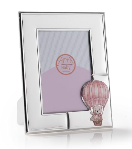 ARTÉ 10 x 15 Bilderrahmen für Mädchen, hergestellt in Italien, elegant versilbert, anlaufgeschützt, schöner Rahmen aus Silber Plated mit Rückseite aus weiß lackiertem Holz E274/Rosa ARTÉ 10 x 15 Bilderrahmen für Mädchen, hergestellt in Italien, elegant versilbert, anlaufgeschützt, schöner Rahmen aus Silber Plated mit Rückseite aus weiß lackiertem Holz E274/Rosa von ARTÉ