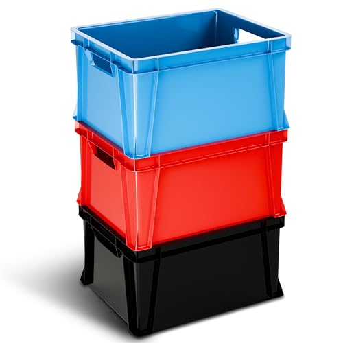 ARTECSIS Minibox Aufbewahrungsbox 11L Transport- und Lagerbox aus stabilem Kunststoff stapelbar 3 Farben von ARTECSIS