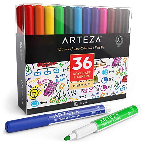 ARTEZA ARTZ-8418 Marker, Kunststoff, Mehrfarbig, Set of 36, 36 Count von ARTEZA