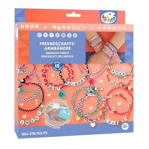 ARTISTA 9342992 Bastelset Freundschaftsarmbänder, Schmuckbastelset, DIY Schmuckset für Kinder ab 8 Jahren ARTISTA 9342992 Bastelset Freundschaftsarmbänder, Schmuckbastelset, DIY Schmuckset für Kinder ab 8 Jahren von ARTISTA