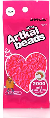 Artkal® MINI A soft 2,6 mm Bügelperlen Beads / 2000 Stück / A09 MAGENTA Steckperlen von ARTKAL