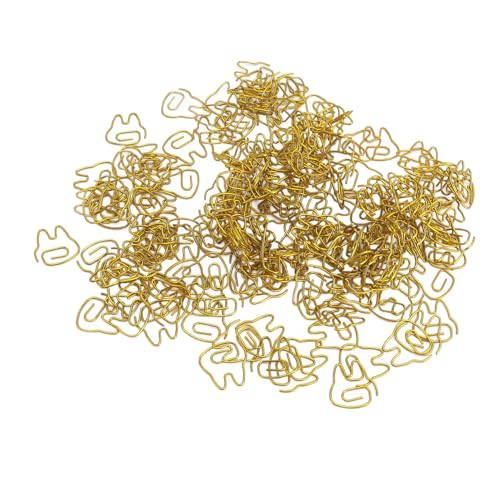 ARTOCT 200 Stück Katzenklammern Gold Eisen Galvanik Niedliche Tierförmige Büroklammern Für Zuhause Schule Büro ARTOCT 200 Stück Katzenklammern Gold Eisen Galvanik Niedliche Tierförmige Büroklammern Für Zuhause Schule Büro von ARTOCT