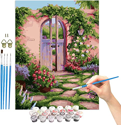 ARTOWN Malen Nach Zahlen, Malen Nach Zahlen Erwachsene,DIY Handgemalt Ölgemälde Kits für Kinder Anfänger, Ohne Rahmen 40x50cm Landhaus von ARTOWN