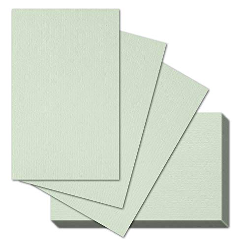 100x ARTOZ A7 Karten, ungefalzt - 6,6 x 10,3 cm - Mint (Grün) - Mini-Kärtchen - 220 g/m² - Tischdeko, Tischkarten, Visitenkarten - Serie 1001 von ARTOZ