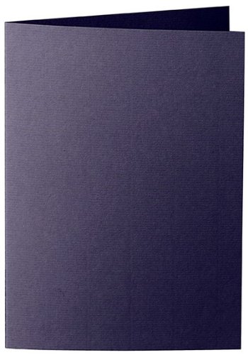 50 Stück - Artoz Serie 1001 Doppelkarten gerippt - Hochdoppelt - DIN A5, 297 x 210mm, hochwertig, schwarz von ARTOZ