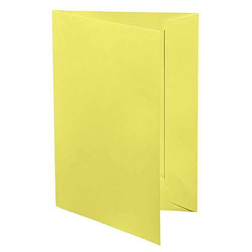 6 Stück Artoz Präsentationsmappen für DIN A4 - Limette - gerippter Karton - 220 g/m² - 220 x 310 mm - hochwertige Bewerbungsmappen von ARTOZ