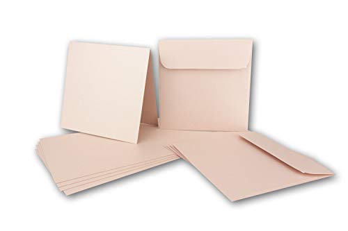 ARTOZ NORDANA 15x Quadratisches Faltkarten-Set mit Umschlägen - rose glow - 300 g/m² - 15,5 x 15,5 cm - schimmerndes Papier zum Basteln & Drucken ARTOZ NORDANA 15x Quadratisches Faltkarten-Set mit Umschlägen - rose glow - 300 g/m² - 15,5 x 15,5 cm - schimmerndes Papier zum Basteln & Drucken von ARTOZ
