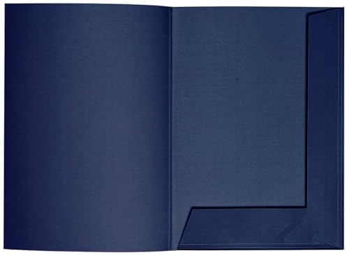 Artoz 1001 Presenta Mappe, Papier Karton 220g/m², A4, gefalzt, 220 x 310 mm, FSC®-Zertifiziert - blau von ARTOZ