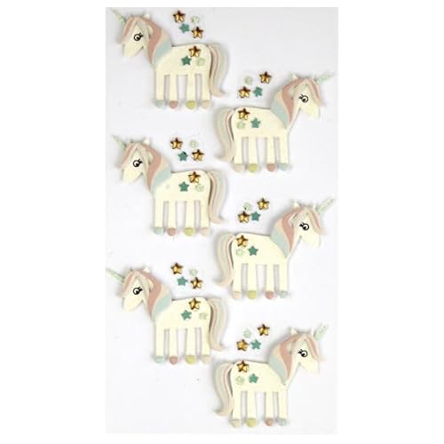 Artoz 3D-Sticker, Einhorn-Motiv, handgemacht, Schweizer Design, für Bastelarbeiten, Geschenke, Karten und Dekorationen… Artoz 3D-Sticker, Einhorn-Motiv, handgemacht, Schweizer Design, für Bastelarbeiten, Geschenke, Karten und Dekorationen… von ARTOZ