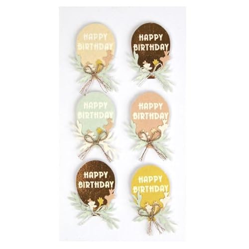 Artoz 3D-Sticker, Happy-Birthday-Ballon-Motiv, handgemacht, Schweizer Design, für Bastelarbeiten, Geschenke, Karten und Dekorationen… Artoz 3D-Sticker, Happy-Birthday-Ballon-Motiv, handgemacht, Schweizer Design, für Bastelarbeiten, Geschenke, Karten und Dekorationen… von ARTOZ