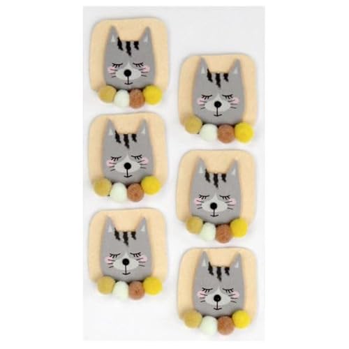 Artoz 3D-Sticker, Katzen-Motiv, handgemacht, Schweizer Design, für Bastelarbeiten, Geschenke, Karten und Dekorationen… von ARTOZ