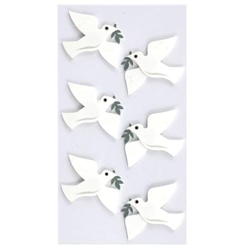 Artoz 3D-Sticker, Tauben-Form, Edelstahl, handgefertigt, Schweizer Design, für Geschenke, Karten, Basteln Artoz 3D-Sticker, Tauben-Form, Edelstahl, handgefertigt, Schweizer Design, für Geschenke, Karten, Basteln von ARTOZ