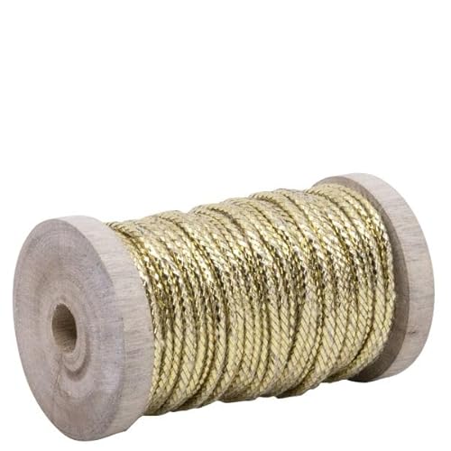 Artoz Geschenkband: Gold aus Baumwolle und Lurex, 10 m, Gold, 0,3 cm Durchmesser Artoz Geschenkband: Gold aus Baumwolle und Lurex, 10 m, Gold, 0,3 cm Durchmesser von ARTOZ