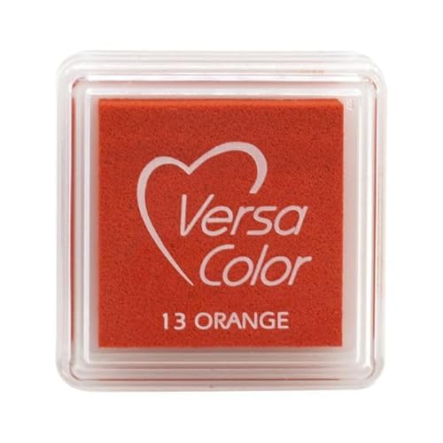 Artoz Ministempelkissen VersaColor in Orange – 34 x 34 mm – Stempelfarben auf Wasserbasis – Stempelkissen-Farbe zum Stempeln auf Papier, Karten für Einladungen, Grüße oder zur Hochzeit von ARTOZ