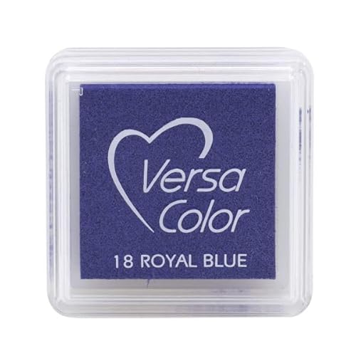 Artoz Ministempelkissen VersaColor in Royal Blue (Blau) – 34 x 34 mm – Stempelfarben auf Wasserbasis – Stempelkissen-Farbe zum Stempeln auf Papier, Karten für Einladungen, Grüße oder zur Hochzeit von ARTOZ