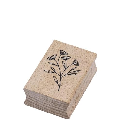 Artoz Stempel – Holzstempel – „Blume breeze“ – 50 x 35 mm – Motivstempel zum Kartenbasteln für Einladungen, Geburtstag, Grüße Artoz Stempel – Holzstempel – „Blume breeze“ – 50 x 35 mm – Motivstempel zum Kartenbasteln für Einladungen, Geburtstag, Grüße von ARTOZ