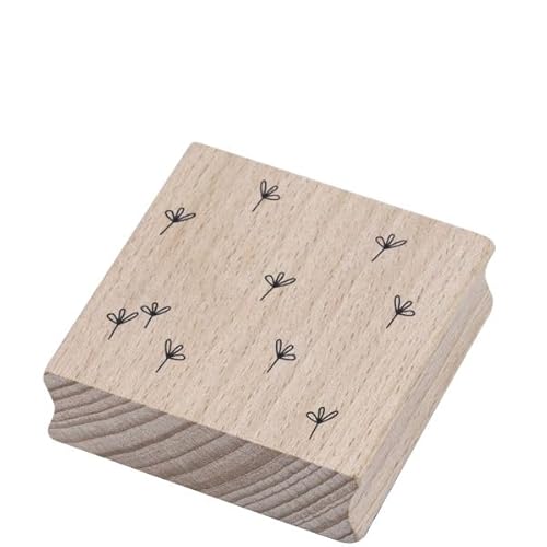 Artoz Stempel – Holzstempel – „Blumen allover“ – 60 x 60 mm – Motivstempel zum Kartenbasteln für Einladungen, Geburtstag, Grüße Artoz Stempel – Holzstempel – „Blumen allover“ – 60 x 60 mm – Motivstempel zum Kartenbasteln für Einladungen, Geburtstag, Grüße von ARTOZ