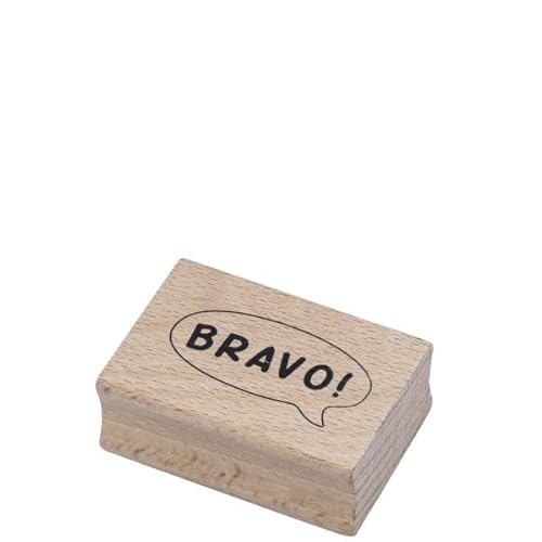 Artoz Stempel – Holzstempel – „Bravo!“ – 50 x 35 mm – Motivstempel zum Kartenbasteln für Einladungen, Geburtstag, Grüße Artoz Stempel – Holzstempel – „Bravo!“ – 50 x 35 mm – Motivstempel zum Kartenbasteln für Einladungen, Geburtstag, Grüße von ARTOZ