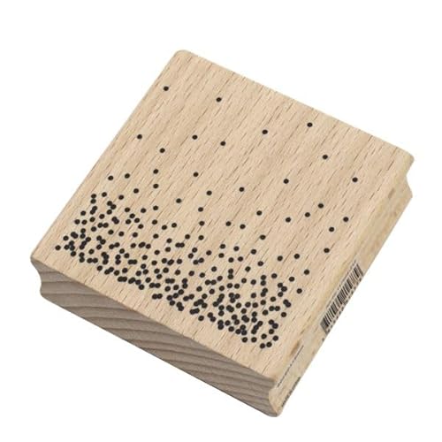Artoz Stempel – Holzstempel – „Dots“ – 60 x 60 mm – Motivstempel zum Kartenbasteln für Einladungen zu Geburtstag, Hochzeit, Grüße, Glückwünsche oder als Deko von ARTOZ