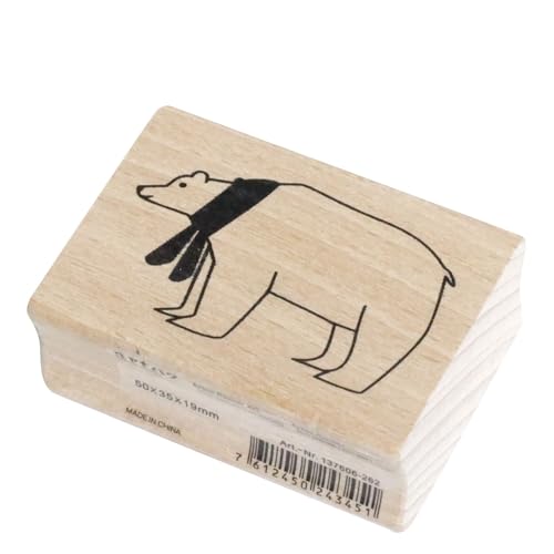 Artoz Stempel – Holzstempel – „Eisbär“ – 50 x 35 mm – Motivstempel zum Kartenbasteln für Weihnachten, Einladungen, Grüße Artoz Stempel – Holzstempel – „Eisbär“ – 50 x 35 mm – Motivstempel zum Kartenbasteln für Weihnachten, Einladungen, Grüße von ARTOZ