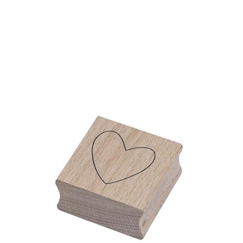 Artoz Stempel – Holzstempel – „Herz asymetrisch“ – 40 x 40 mm – Motivstempel zum Kartenbasteln für Einladungen, Geburtstag, Grüße Artoz Stempel – Holzstempel – „Herz asymetrisch“ – 40 x 40 mm – Motivstempel zum Kartenbasteln für Einladungen, Geburtstag, Grüße von ARTOZ