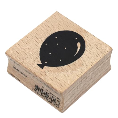Artoz Stempel – Holzstempel – „Luftballon“ – 40 x 40 mm – Motivstempel zum Kartenbasteln für Einladungen, Geburtstag, Glückwünsche Artoz Stempel – Holzstempel – „Luftballon“ – 40 x 40 mm – Motivstempel zum Kartenbasteln für Einladungen, Geburtstag, Glückwünsche von ARTOZ