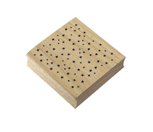 Artoz Stempel – Holzstempel – „Sterne all over“ – 60 x 60 mm – Motivstempel zum Kartenbasteln für Weihnachten, Einladungen, Grüße Artoz Stempel – Holzstempel – „Sterne all over“ – 60 x 60 mm – Motivstempel zum Kartenbasteln für Weihnachten, Einladungen, Grüße von ARTOZ