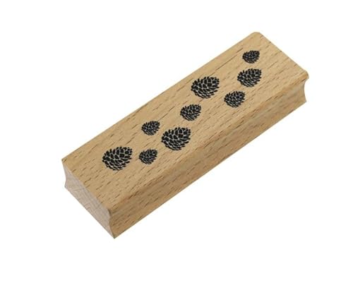 Artoz Stempel – Holzstempel – „Tannenzapfen“ – 90 x 30 mm – Motivstempel zum Kartenbasteln für Weihnachten, Einladungen, Grüße Artoz Stempel – Holzstempel – „Tannenzapfen“ – 90 x 30 mm – Motivstempel zum Kartenbasteln für Weihnachten, Einladungen, Grüße von ARTOZ