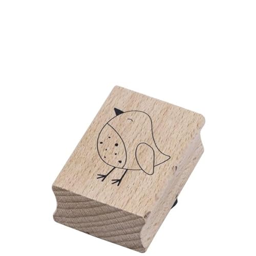 Artoz Stempel – Holzstempel – „Vogel“ – 50 x 35 mm – Motivstempel zum Kartenbasteln für Einladungen, Geburtstag, Grüße von ARTOZ