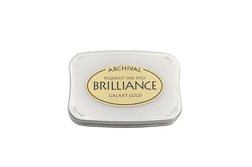 Artoz Stempelkissen Brilliance Gold – 97 x 67 x 18 mm – metallische Stempelkissen-Farbe zum Stempeln auf Papier, Karten für Einladungen, Grüße oder zur Hochzeit von ARTOZ