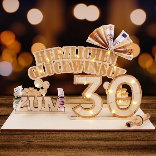 ARTREE Geldgeschenke Geburtstag Holz 30 Geburtstagszahlen Holz Schild Gästebuch Geburtstag Jubiläum 30 Geburtstag Dekoration als Personalisierbares Geschenk, Geschenke zum 30 Geburtstag Mann Frau ARTREE Geldgeschenke Geburtstag Holz 30 Geburtstagszahlen Holz Schild Gästebuch Geburtstag Jubiläum 30 Geburtstag Dekoration als Personalisierbares Geschenk, Geschenke zum 30 Geburtstag Mann Frau von ARTREE