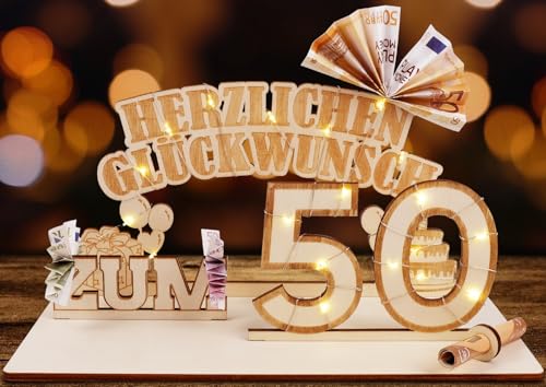 ARTREE Geldgeschenke Geburtstag Holz 50 Geburtstagszahlen Holz Schild Gästebuch Geburtstag Jubiläum 50 Geburtstag Dekoration als Personalisierbares Geschenk, Geschenke zum 50 Geburtstag Mann Frau ARTREE Geldgeschenke Geburtstag Holz 50 Geburtstagszahlen Holz Schild Gästebuch Geburtstag Jubiläum 50 Geburtstag Dekoration als Personalisierbares Geschenk, Geschenke zum 50 Geburtstag Mann Frau von ARTREE