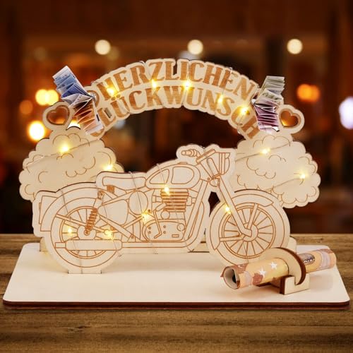 ARTREE Geldgeschenke Geburtstag Holz Geburtstag Dekoration Holz Geldgeschenke Verpackung Personalisierte, Geburtstag Geldgeschenk Motorrad für Frauen Männer ARTREE Geldgeschenke Geburtstag Holz Geburtstag Dekoration Holz Geldgeschenke Verpackung Personalisierte, Geburtstag Geldgeschenk Motorrad für Frauen Männer von ARTREE