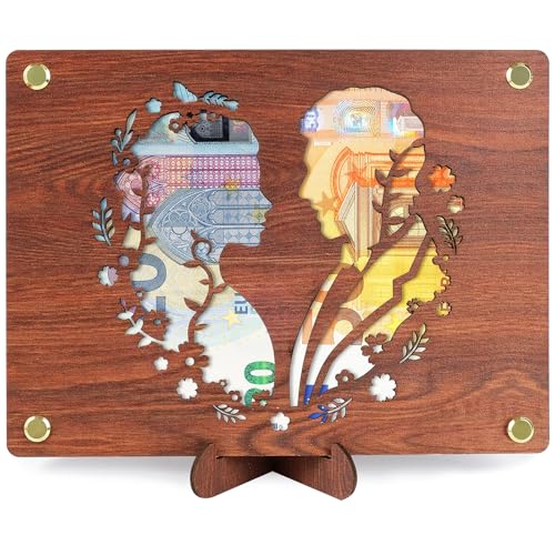 ARTREE Hochzeitsgeschenke für Brautpaar Geld Hochzeitsgeschenk aus Holz, Kreatives Hochzeitskarte Holz mit Ständer, Geldgeschenk Hochzeit, Geldgeschenke Verpackung zur Hochzeit ARTREE Hochzeitsgeschenke für Brautpaar Geld Hochzeitsgeschenk aus Holz, Kreatives Hochzeitskarte Holz mit Ständer, Geldgeschenk Hochzeit, Geldgeschenke Verpackung zur Hochzeit von ARTREE