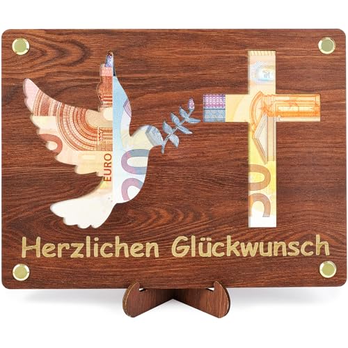 ARTREE Taufe Geschenk Kommunion Geldgeschenk aus Holz Kreatives Geldgeschenk mit Taubenmuster für Mädchen Jungen Individuelles Lustige Geld Geschenk Geburtstag für Taufe Kommunion Konfirmation Firmung ARTREE Taufe Geschenk Kommunion Geldgeschenk aus Holz Kreatives Geldgeschenk mit Taubenmuster für Mädchen Jungen Individuelles Lustige Geld Geschenk Geburtstag für Taufe Kommunion Konfirmation Firmung von ARTREE