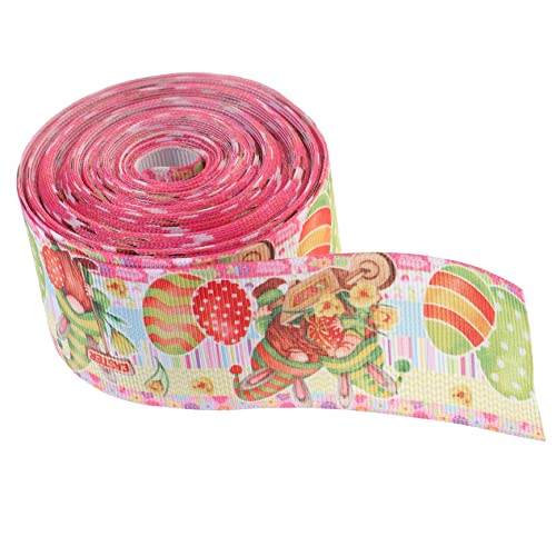 ARTSEWPLY 1 Rolle Dekoband Polyester Bedruckt mit Fröhlichen Motiven Yards für Geschenkverpackungen Bastelprojekte und Frühlingsdekoration bei Partys und Feiertagen ARTSEWPLY 1 Rolle Dekoband Polyester Bedruckt mit Fröhlichen Motiven Yards für Geschenkverpackungen Bastelprojekte und Frühlingsdekoration bei Partys und Feiertagen von ARTSEWPLY