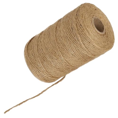 ARTSEWPLY 1 Rolle Jute Schnur Naturfaser Bastelschnur für Dekoration Garten und DIY Projekte Strapazierfähige Sichere Jutewickelschnur für Hochzeiten und Scrapbooking von ARTSEWPLY