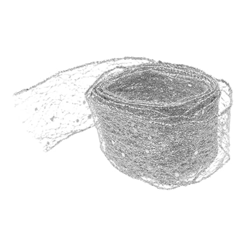 ARTSEWPLY 1 Rolle Weihnachtsband Breites Goldband Bling Wrap Zum Basteln Urlaub Verdrahtetes Band Baumbänder Band Verdrahtet Goldenes Drahtband Gold Drahtband Hochzeitsband Schnur Silver ARTSEWPLY 1 Rolle Weihnachtsband Breites Goldband Bling Wrap Zum Basteln Urlaub Verdrahtetes Band Baumbänder Band Verdrahtet Goldenes Drahtband Gold Drahtband Hochzeitsband Schnur Silver von ARTSEWPLY