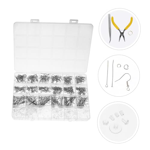 ARTSEWPLY 1 Satz DIY Ohrringe Set mit Earring Hooks Offenen Sprüngen und Ohrring Rückseiten für Schmuckherstellung und Kreative Bastelprojekte von ARTSEWPLY