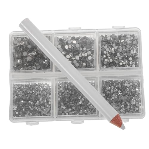 ARTSEWPLY 1 Satz Flache Rückseite Strasssteine Set Kristallwassersteine für Nageldesign DIY Nail Art Zubehör Verschiedene Robust und Einfach zu Verwenden von ARTSEWPLY