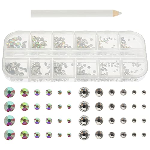 ARTSEWPLY 1 Satz Glasdiamanten für Nägel Flachrückige Strasssteine mit Nail Art Stiften für Kreative Nageldesigns und DIY Makeup Dekorationen ARTSEWPLY 1 Satz Glasdiamanten für Nägel Flachrückige Strasssteine mit Nail Art Stiften für Kreative Nageldesigns und DIY Makeup Dekorationen von ARTSEWPLY