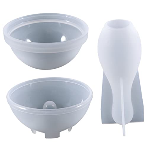 ARTSEWPLY 1 Satz Silikon Bowling Mold Set DIY Epoxidharz Gießform für Kreative Bastelprojekte für Dekoration mit Glitzer und Trockenblumen für Bastelfans von ARTSEWPLY