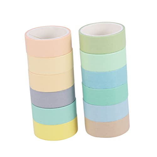 ARTSEWPLY 1 Satz Washi Tape Set Macaron Dekorative Klebebänder für Scrapbooking DIY und Kreative Verpackungen und Vielseitig Einsetzbar von ARTSEWPLY