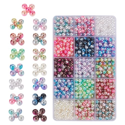 ARTSEWPLY 1 Schachtel DIY Schmuckperlen Kunststoff Abs Plastikperlen für und Armbänder Vielseitige Bastelperlen für Kreative Dekorationen und Handarbeiten ARTSEWPLY 1 Schachtel DIY Schmuckperlen Kunststoff Abs Plastikperlen für und Armbänder Vielseitige Bastelperlen für Kreative Dekorationen und Handarbeiten von ARTSEWPLY
