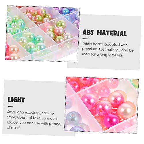 ARTSEWPLY 1 Schachtel Fächer Mermaid Farbverlauf Perlen Faux Abs Perlen zum Auffädeln für Schmuckherstellung DIY Bastelperlen Armband Halskette Zubehör von ARTSEWPLY